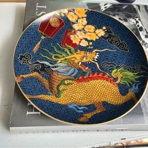 Williams Sonoma Lunar New Year Dragon Horse Salad Plate
